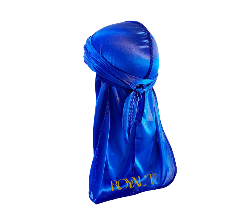 Royal'T Embroidered Blue Durag
