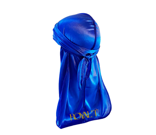 Royal'T Embroidered Blue Durag
