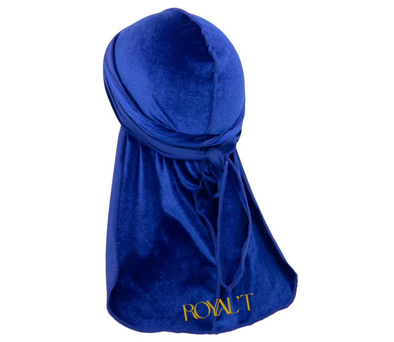 Royal'T Embroidered Blue Durag