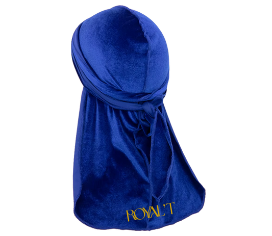 Royal'T Embroidered Blue Durag