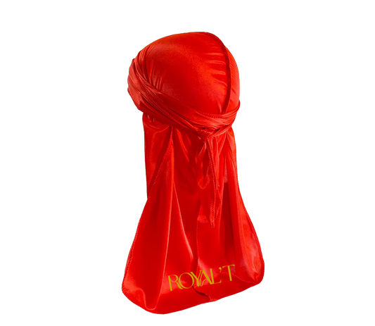 Royal'T Embroidered Red Durag